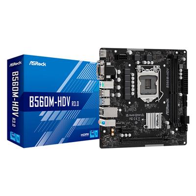 Motherboard ASRock B560M-HDV R3.0 Intel® Socket 1200 10/11ma. Gen.